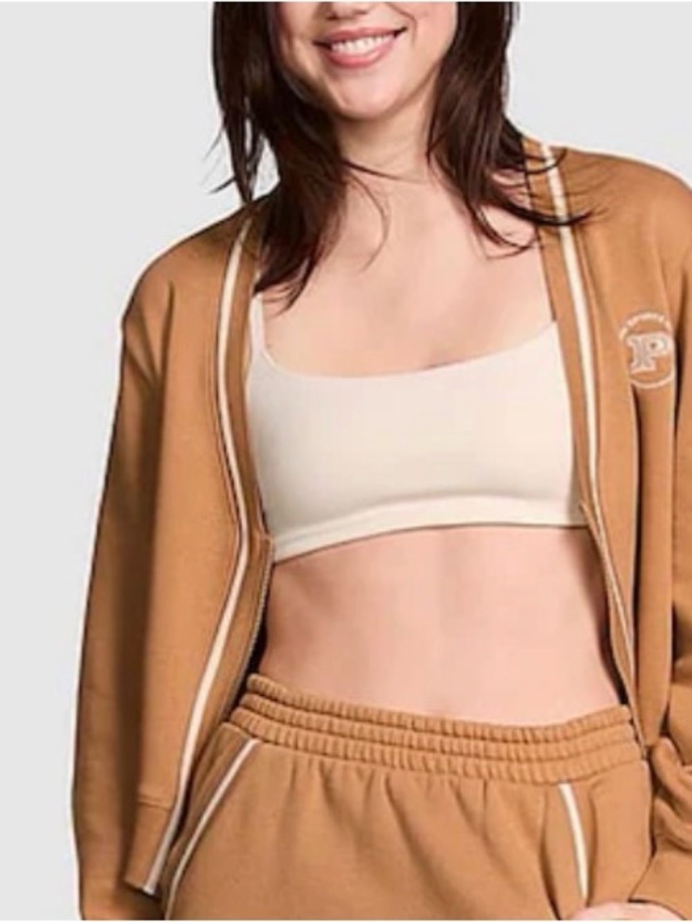 Victoria's Secret PINK Cropped fleece cardigan/jacket